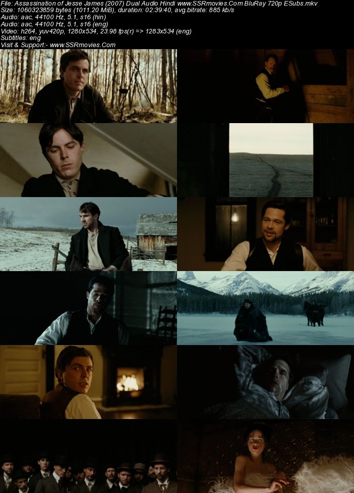 Assassination of Jesse James (2007) Dual Audio Hindi 480p BluRay 500MB Full Movie Download