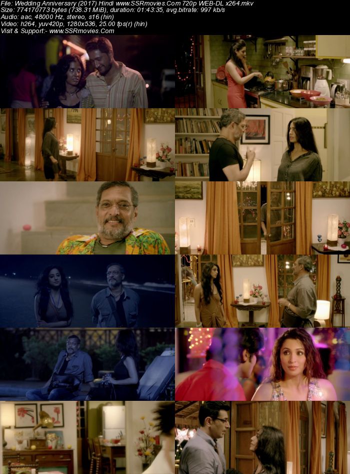 Wedding Anniversary (2017) Hindi 720p WEB-DL x264 700MB Full Movie Download