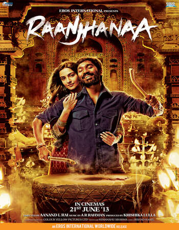 Raanjhanaa (2013) Hindi 480p BluRay x264 400MB ESubs Full Movie Download