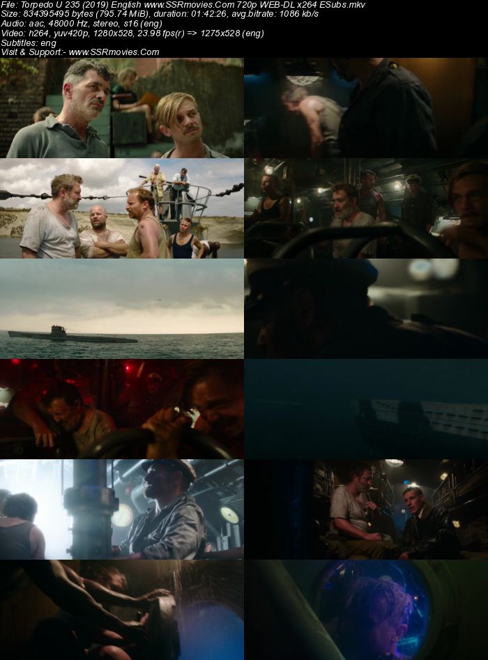 Torpedo (2019) English 720p WEB-DL x264 800MB Full Movie Download