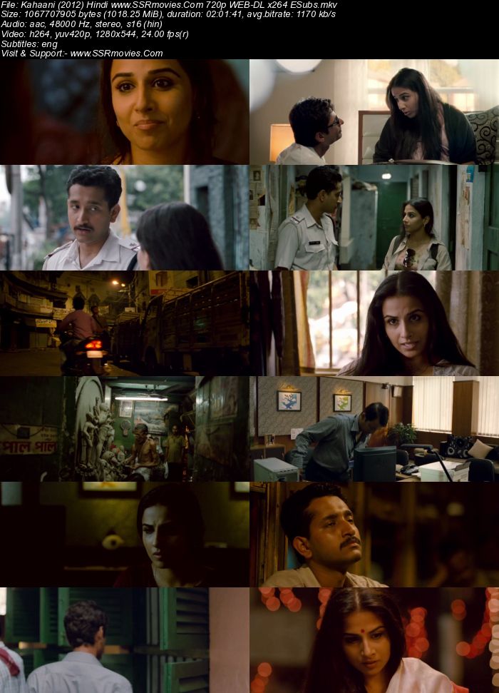 Kahaani (2012) Hindi 480p WEB-DL x264 350MB ESubs Full Movie Download