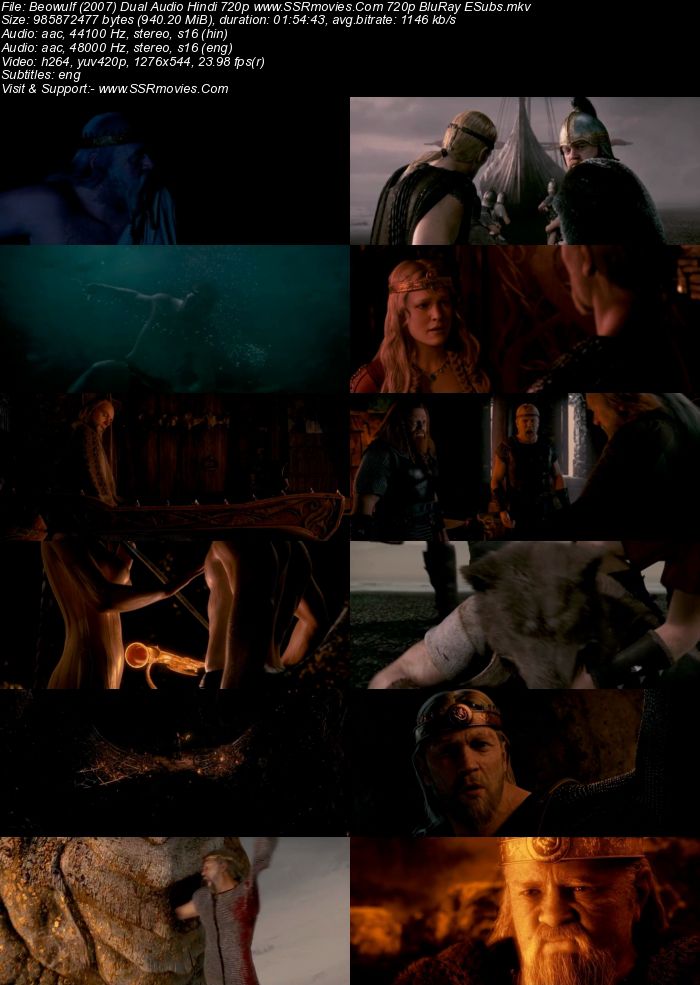 Beowulf (2007) Dual Audio Hindi 720p BluRay x264 900MB Full Movie Download