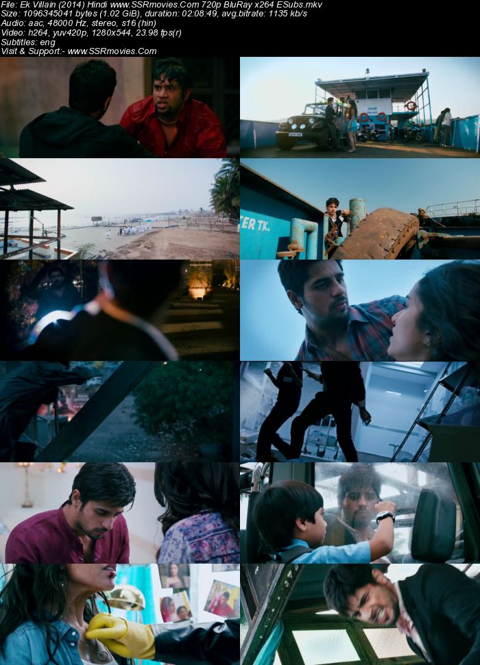 Ek Villain (2014) Hindi 480p BluRay x264 400MB ESubs Full Movie Download