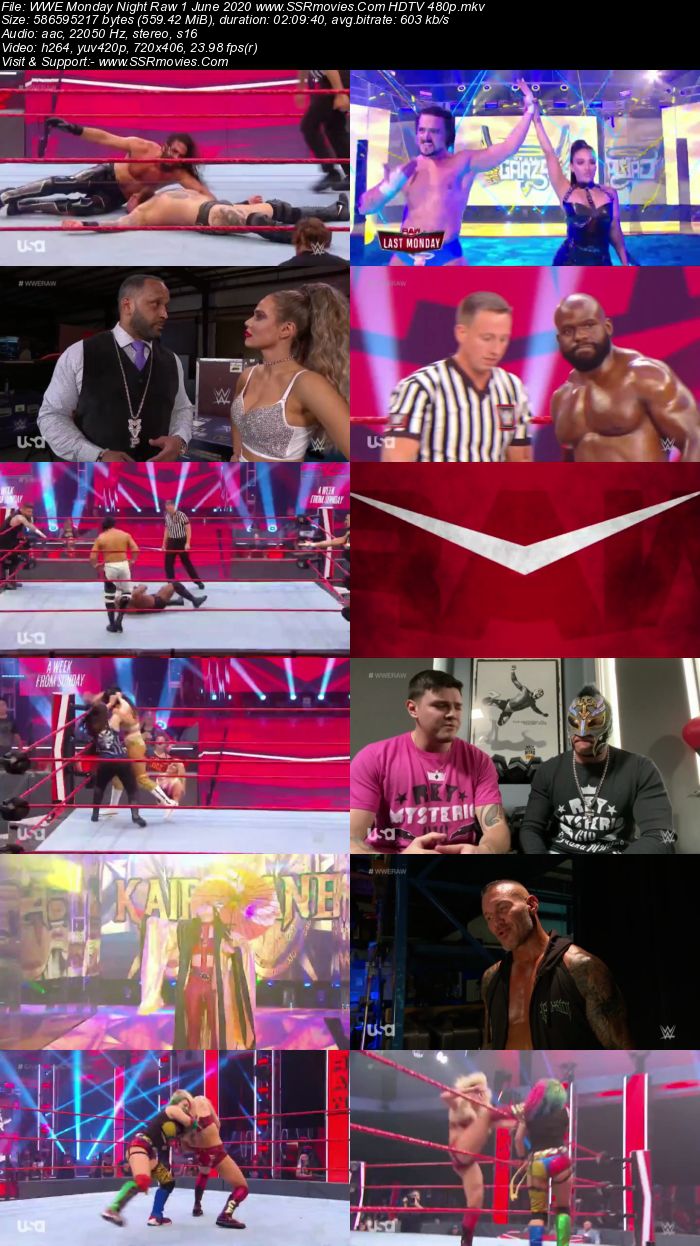 WWE Monday Night Raw 1 June 2020 Full Show Download