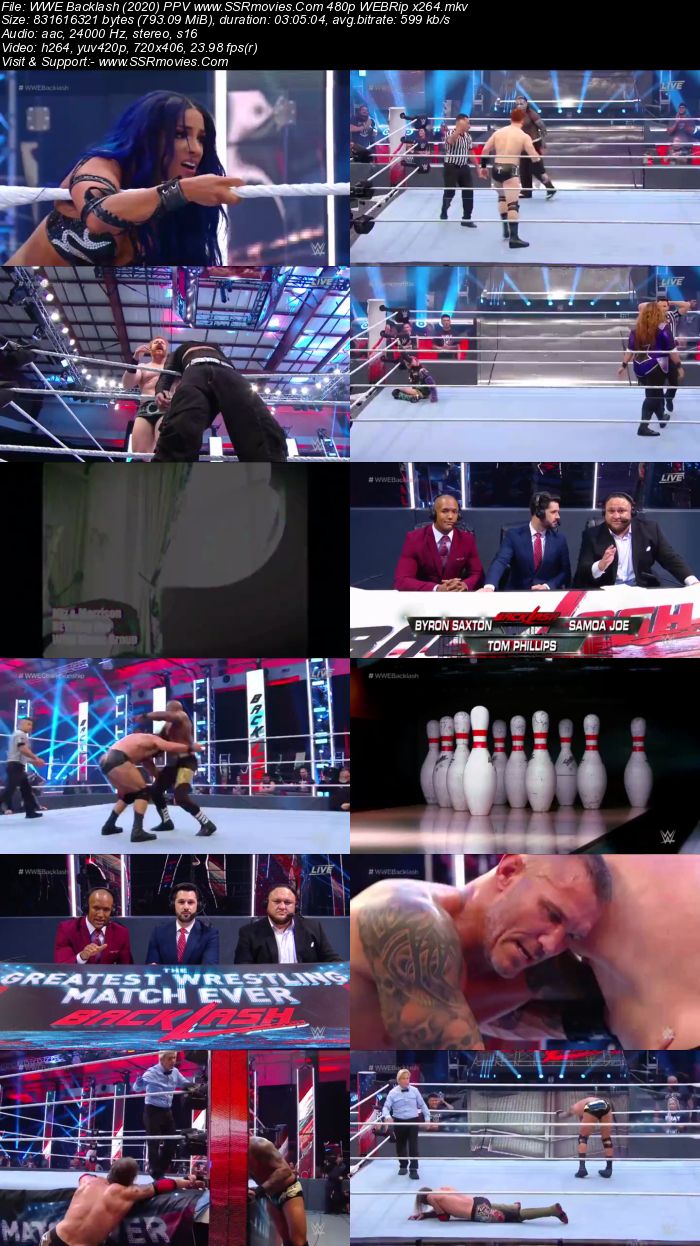 WWE Backlash (2020) PPV 720p 480p WEBRip Full Show Download