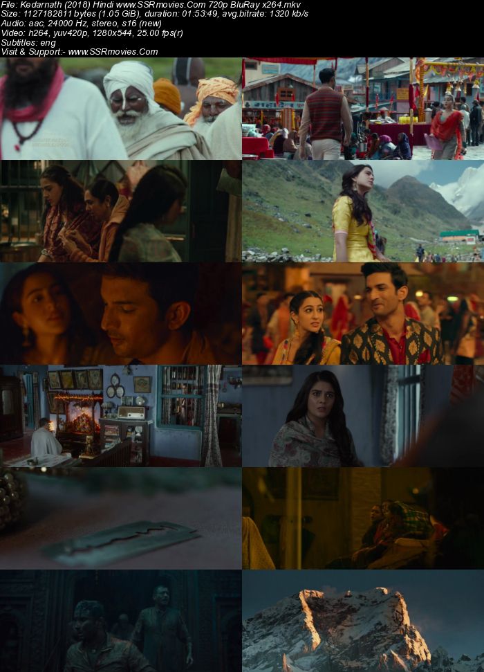 Kedarnath (2018) Hindi 480p BluRay x264 350MB ESubs Full Movie Download