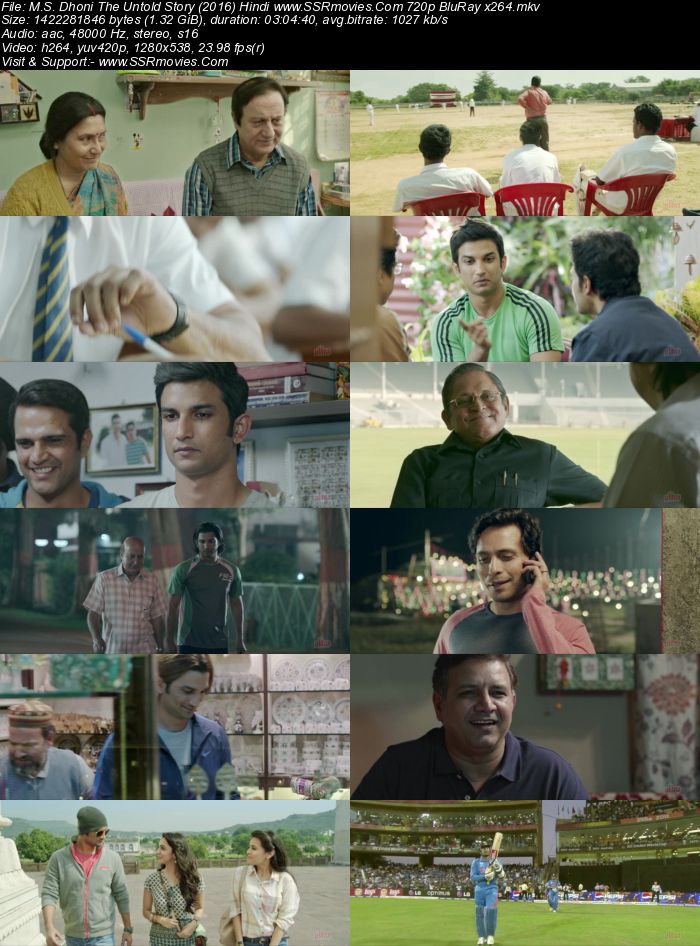 M.S. Dhoni: The Untold Story (2016) Hindi 480p BluRay x264 550MB Full Movie Download