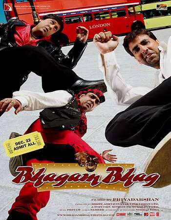 Bhagam Bhag (2006) Hindi 480p BluRay x264 500MB ESubs Full Movie Download