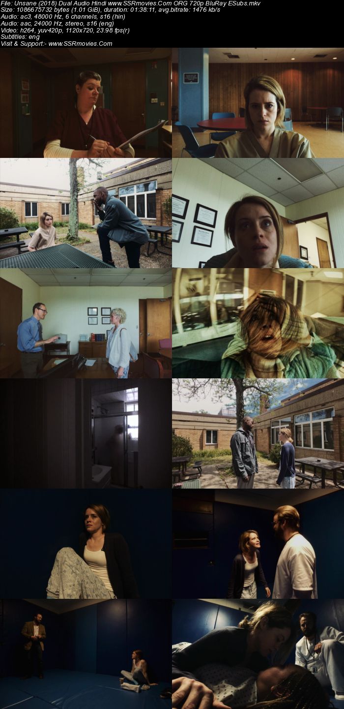 Unsane (2018) Dual Audio Hindi 480p BluRay x264 300MB ESubs Full Movie Download