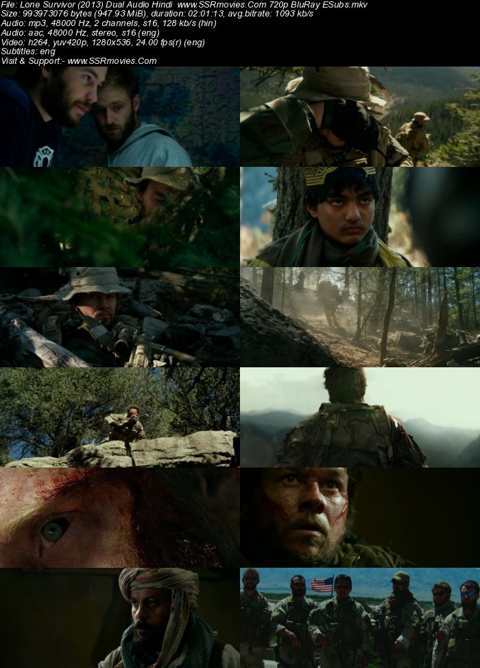 Lone Survivor (2013) Dual Audio Hindi 720p BluRay x264 950MB Full Movie Download