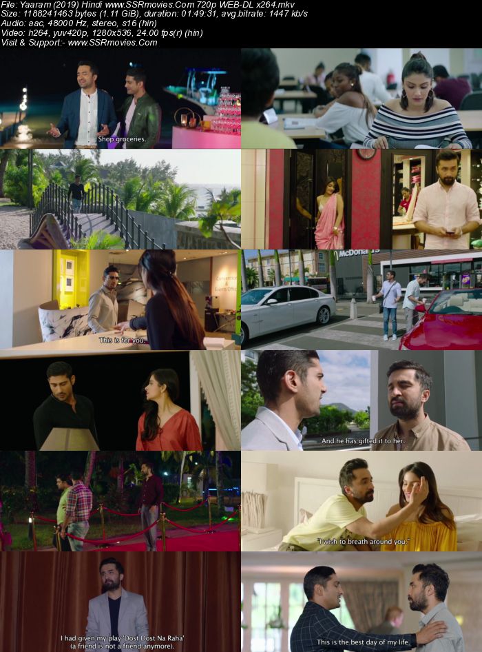 #Yaaram (2019) Hindi 720p WEB-DL x264 1.1GB Full Movie Download