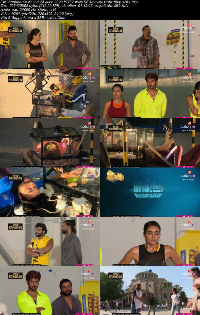 Khatron Ke Khiladi 28 June 2020 HDTV 480p x264 300MB Download