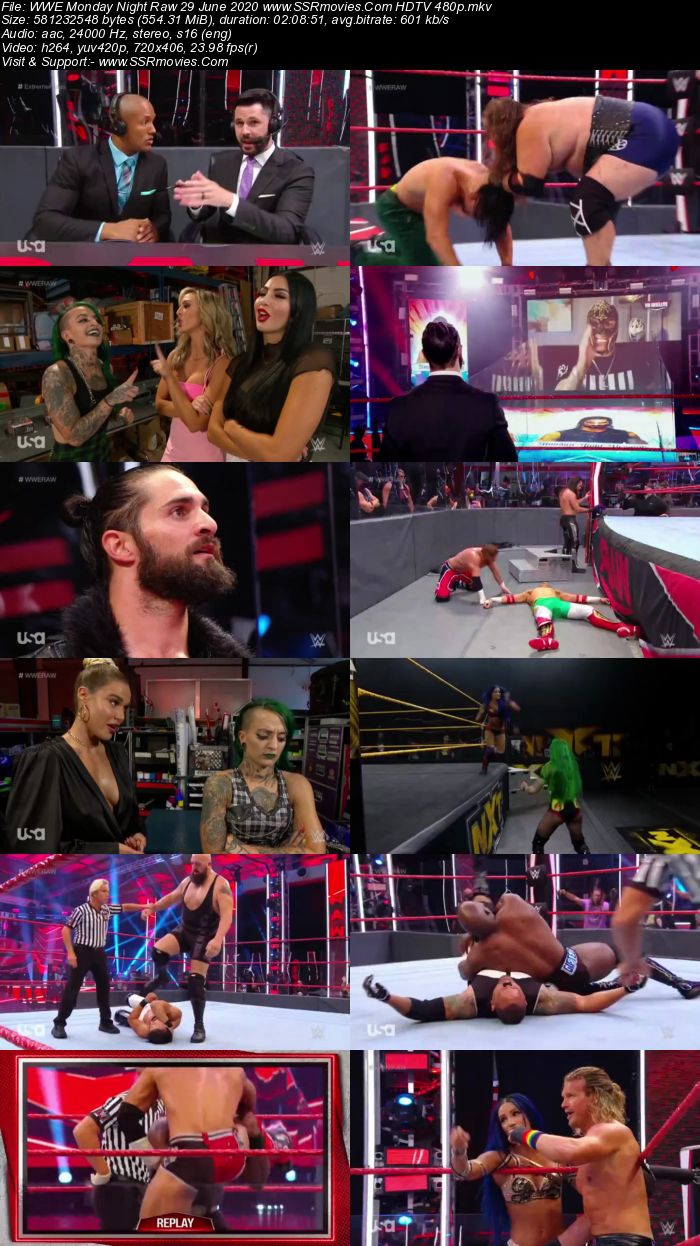 WWE Monday Night Raw 29 June 2020 Full Show Download HDTV WEBRip 480p 720p