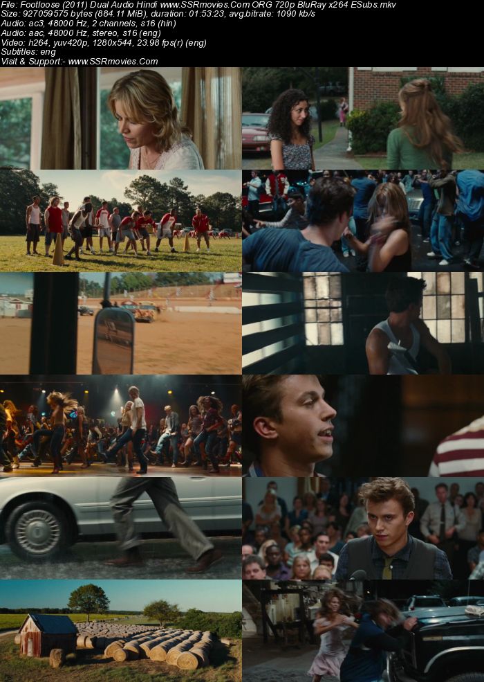 Footloose (2011) Dual Audio Hindi 480p BluRay x264 350MB ESubs Full Movie Download