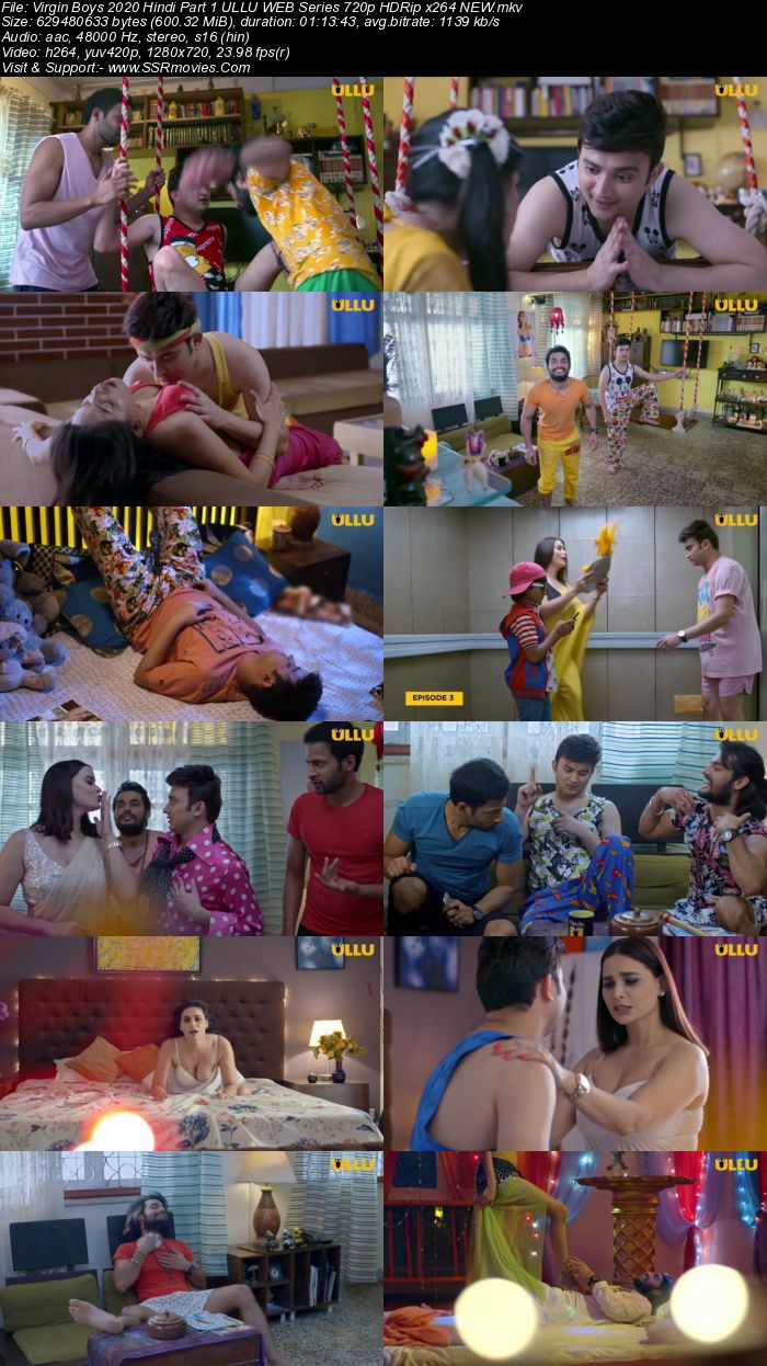 Virgin Boys 2020 Hindi Part 1 ULLU WEB Series 720p 480p HDRip x264 600MB Movie Download