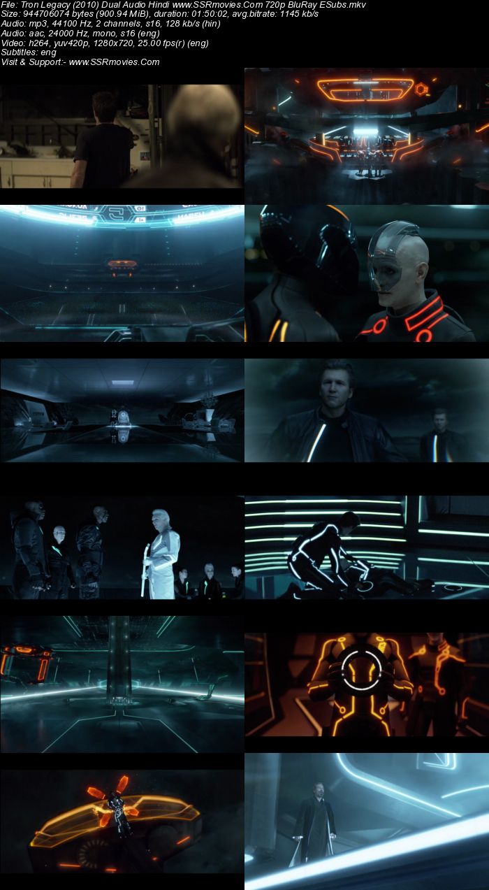 TRON: Legacy (2010) Dual Audio Hindi 720p BluRay x264 900MB Full Movie Download