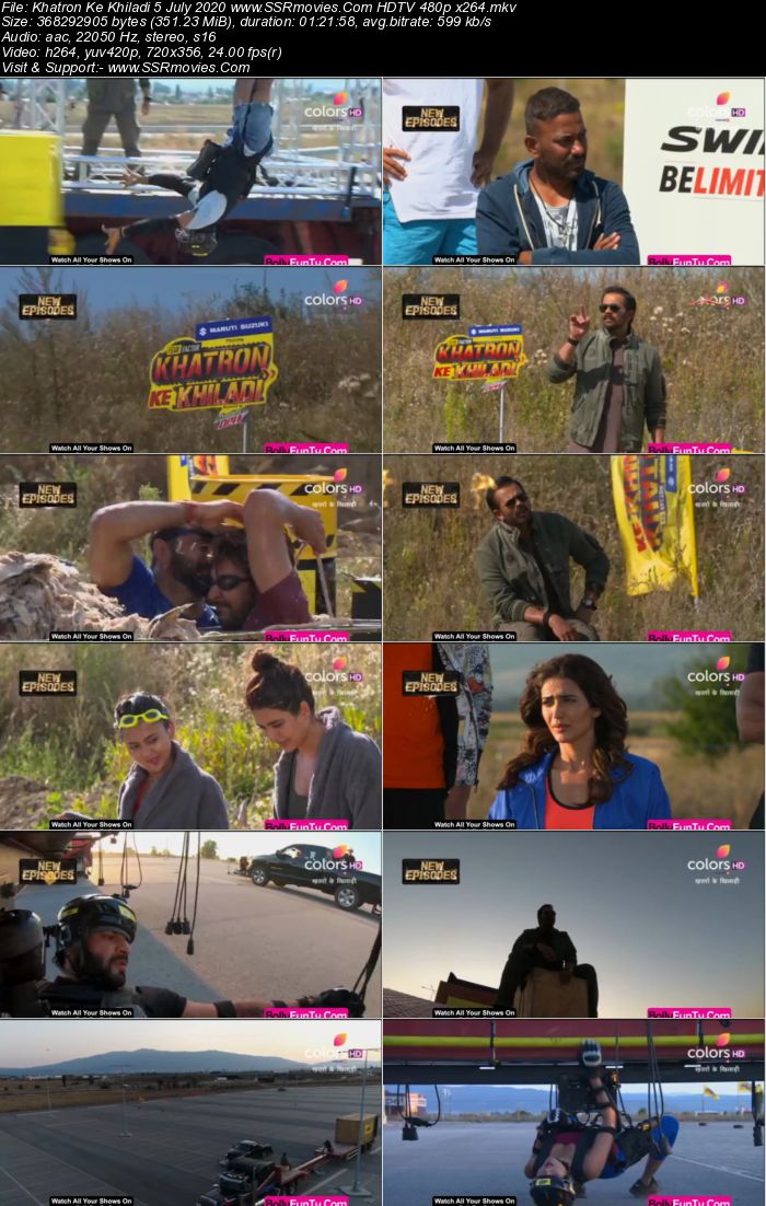 Khatron Ke Khiladi 5 July 2020 HDTV 720p 480p x264 300MB Download