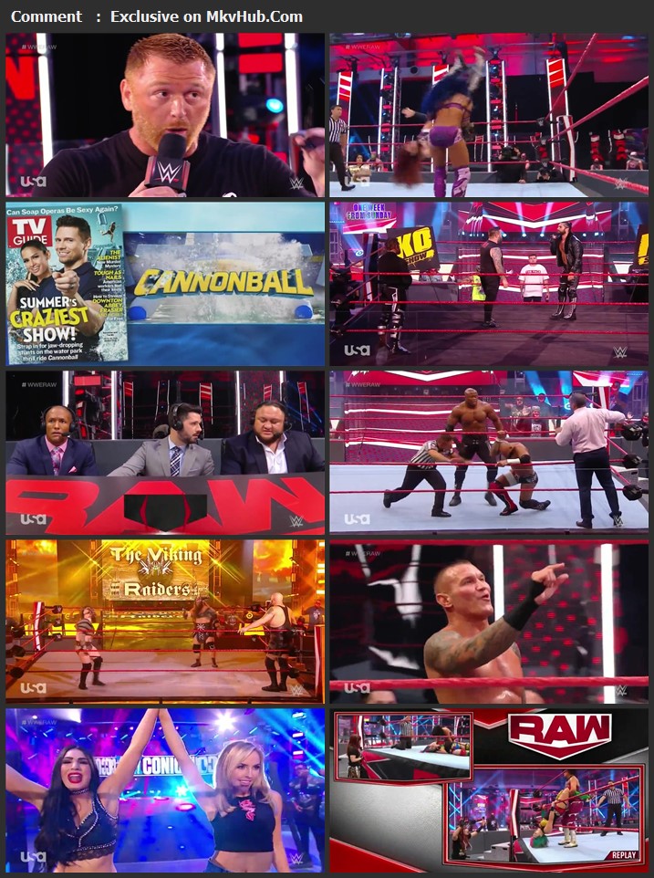 WWE Monday Night RAW 06 July 2020 720p HDTV x264 1.1GB Download