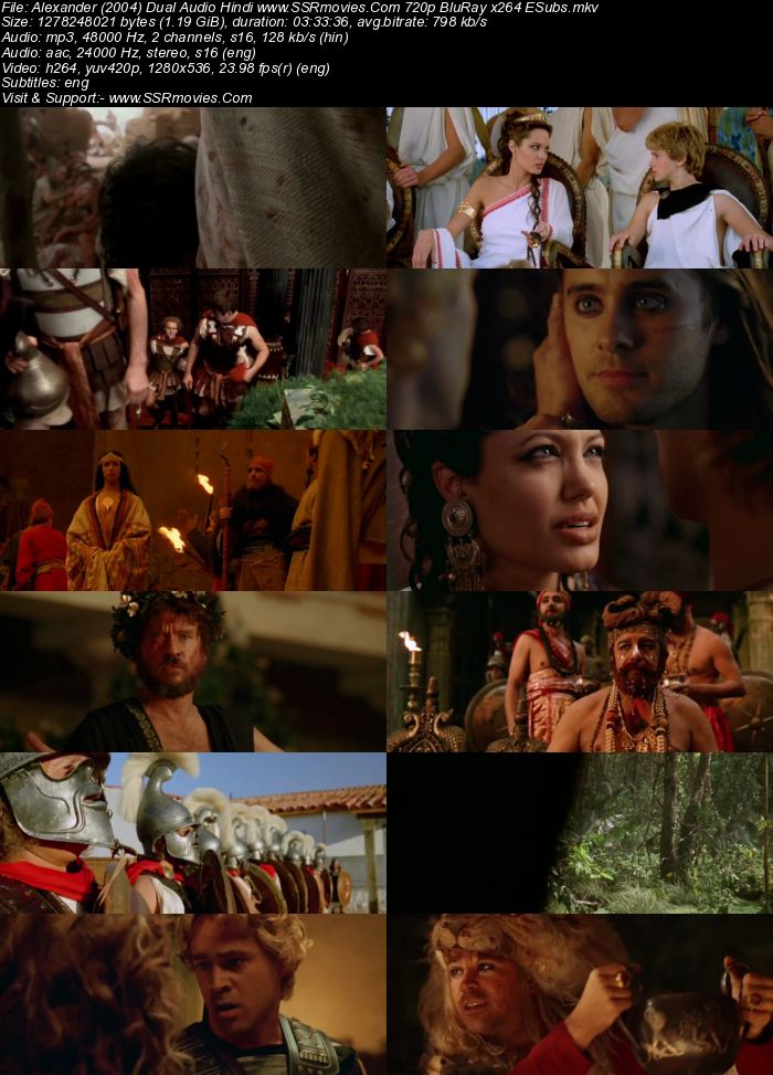 Alexander (2004) Dual Audio Hindi 480p BluRay x264 700MB ESubs Full Movie Download