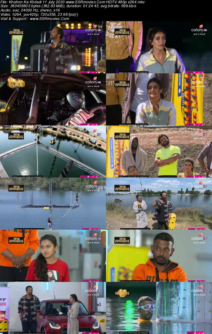 Khatron Ke Khiladi 11 July 2020 HDTV 720p 480p x264 300MB Download