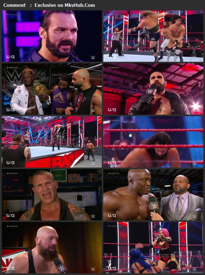 WWE Monday Night RAW 13 July 2020 720p HDTV x264 1.1GB Download