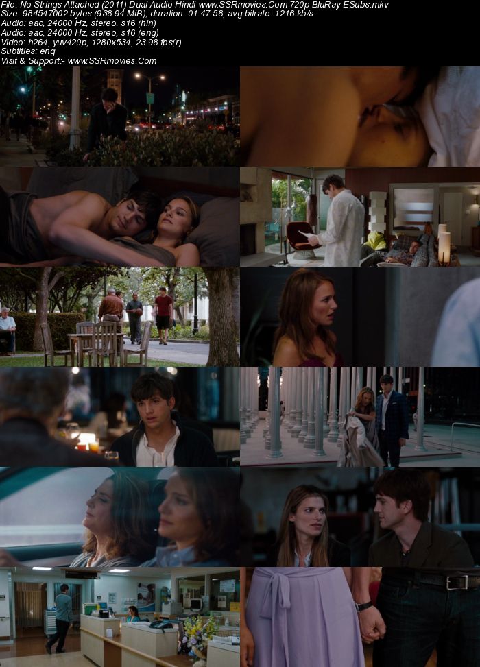 No Strings Attached (2011) Dual Audio Hindi 720p BluRay 900MB ESubs Full Movie Download