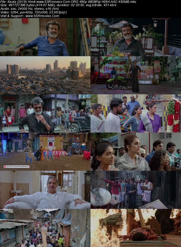 Kaala (2018) Hindi 720p WEB-DL x264 1.1GB Full Movie Download