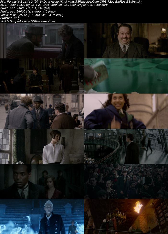 Fantastic Beasts (2018) Dual Audio Hindi ORG 480p BluRay 400MB ESubs Full Movie Download