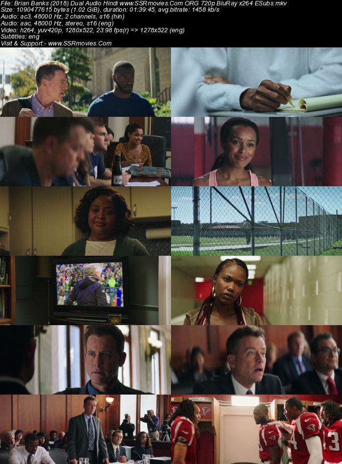 Brian Banks (2018) Dual Audio Hindi 480p BluRay x264 300MB ESubs Full Movie Download