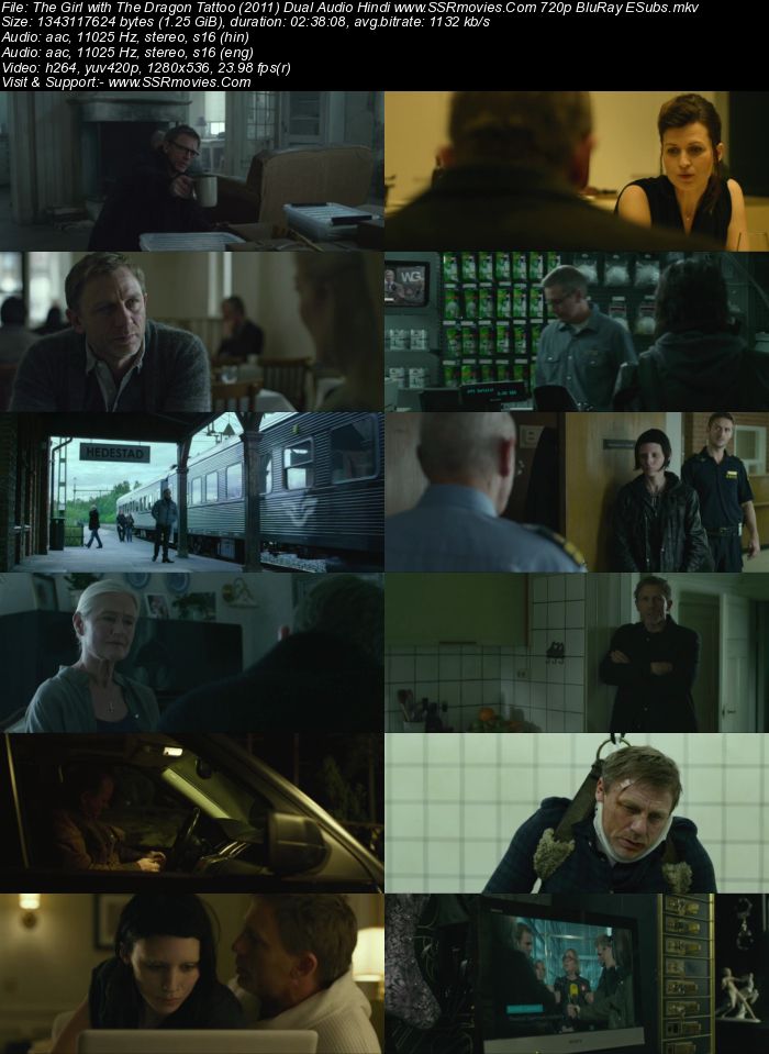 The Girl with the Dragon Tattoo (2011) Dual Audio Hindi 720p BluRay x264 1.3GB Full Movie Download