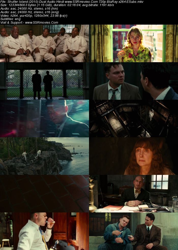 Shutter Island (2010) Dual Audio Hindi 480p BluRay x264 400MB ESubs Full Movie Download