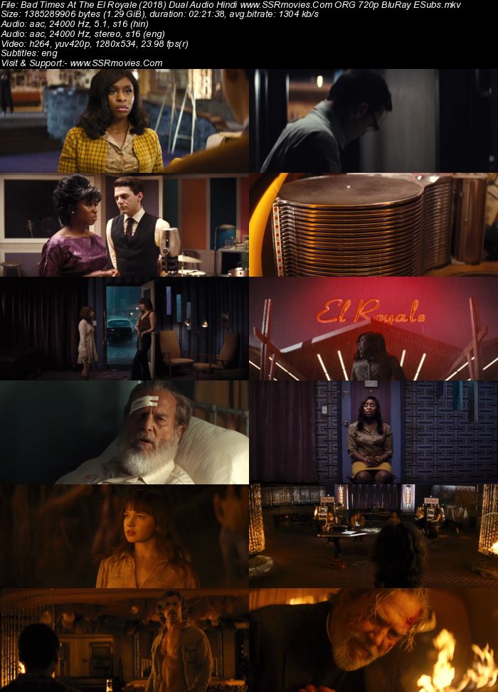 Bad Times at the El Royale (2018) Dual Audio Hindi 720p BluRay x264 1.3GB Full Movie Download