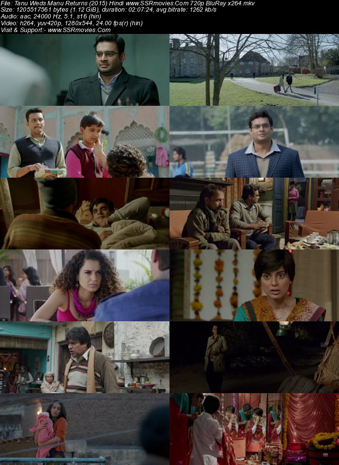 Tanu Weds Manu Returns (2015) Hindi 720p BluRay 1.1GB Full Movie Download