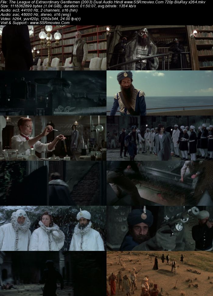 The League of Extraordinary Gentlemen (2003) Dual Audio Hindi 720p BluRay x264 1GB Full Movie Download