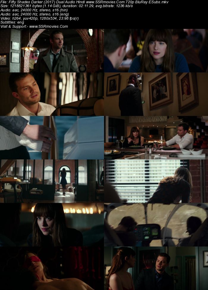 Fifty Shades Darker (2017) Dual Audio Hindi 480p BluRay 400MB ESubs Full Movie Download