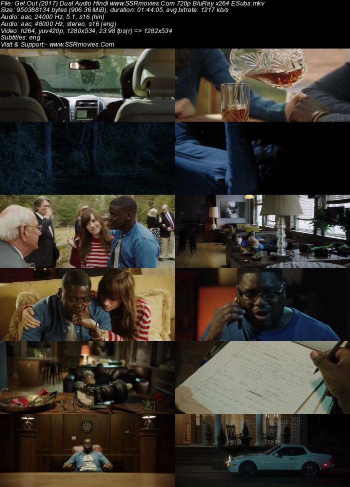 Get Out (2017) Dual Audio Hindi 720p BluRay x264 900MB Full Movie Download