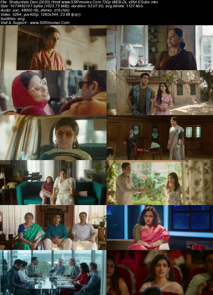 Shakuntala Devi (2020) Hindi 480p WEB-DL x264 400MB ESubs Full Movie Download