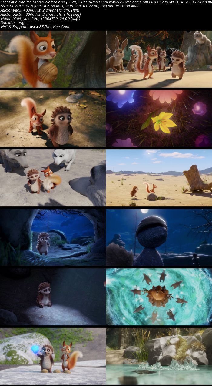 Latte & the Magic Waterstone (2019) Dual Audio Hindi 720p WEB-DL x264 900MB Full Movie Download