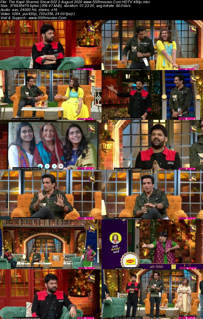 The Kapil Sharma Show S02 2 August 2020 Full Show Download HDTV HDRip 480p 720p