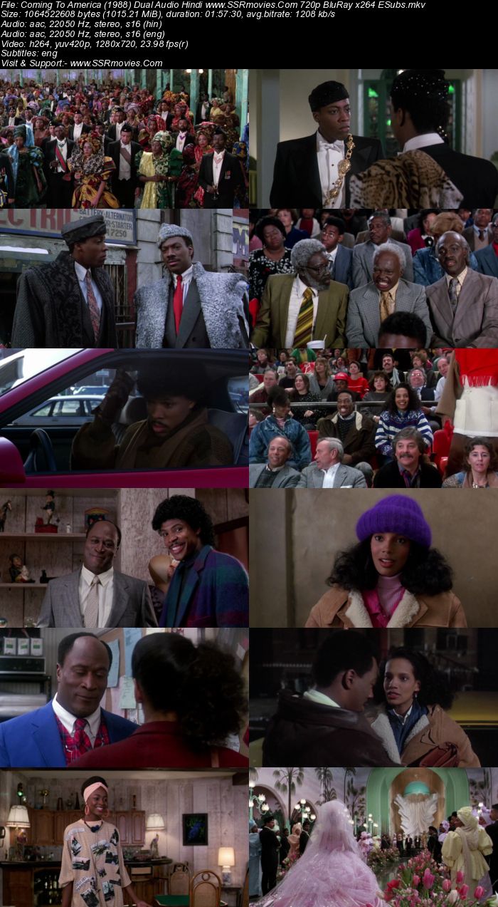 Coming to America (1988) Dual Audio Hindi 720p BluRay x264 1GB Full Movie Download