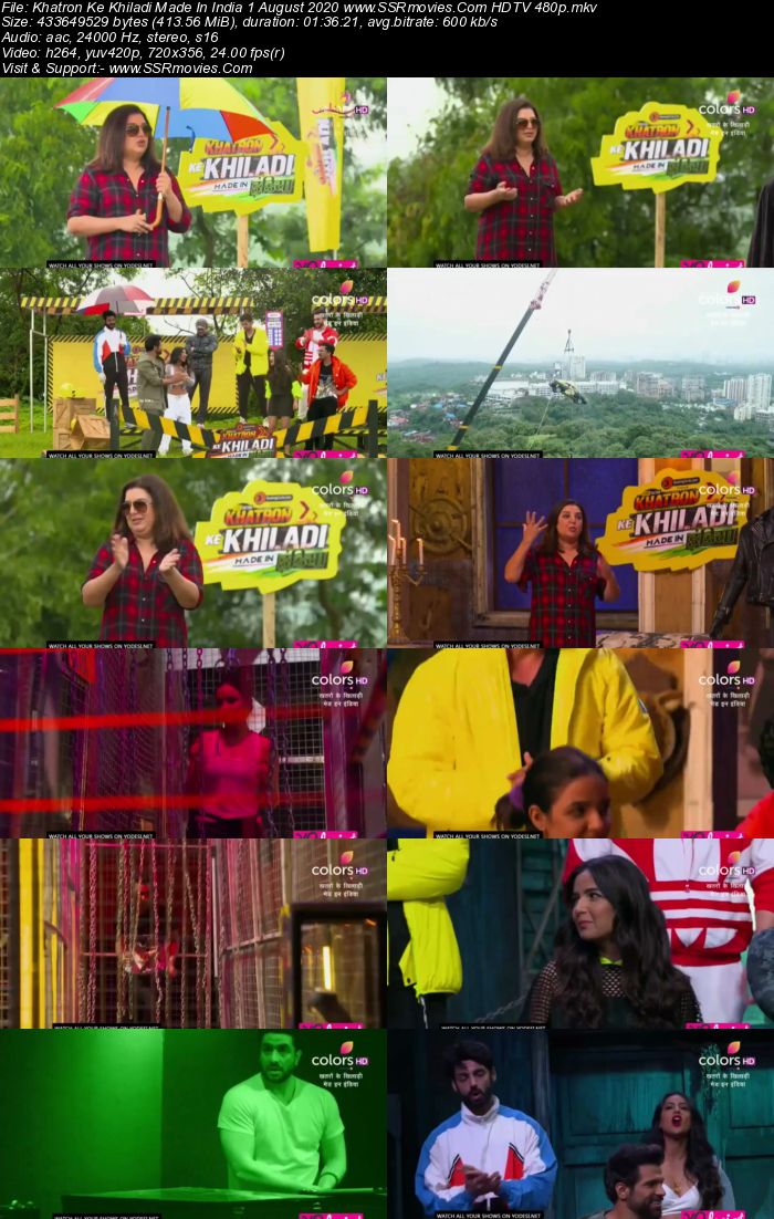 Khatron Ke Khiladi Made In India 1 August 2020 HDTV 480p 720p 300MB Download