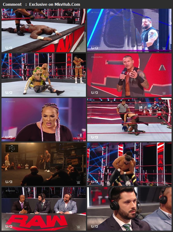 WWE Monday Night RAW 03 August 2020 720p HDTV x264 1.1GB Download