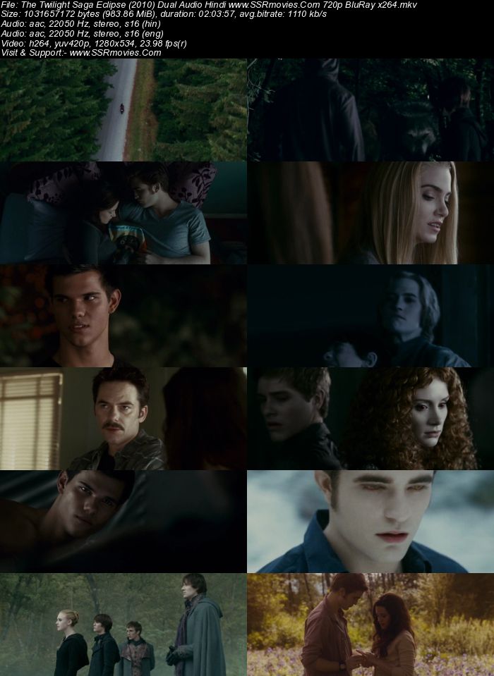 The Twilight Saga Eclipse (2010) Dual Audio Hindi 480p BluRay 350MB Full Movie Download