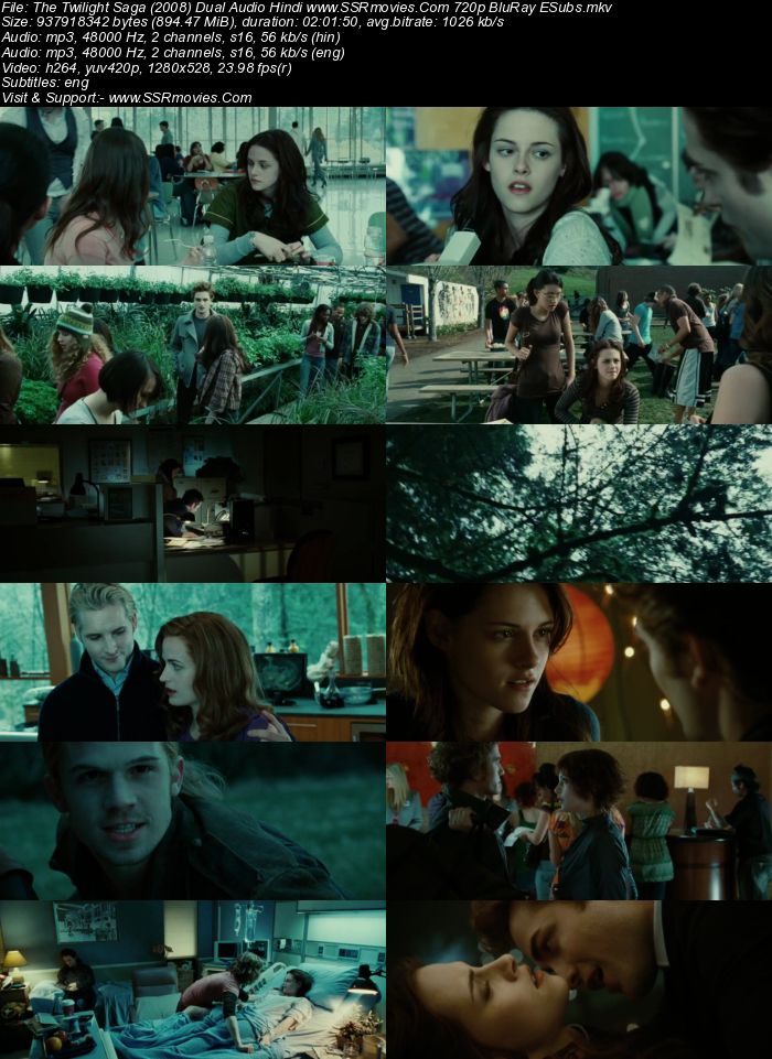 Twilight (2008) Dual Audio Hindi 480p BluRay x264 400MB ESubs Full Movie Download