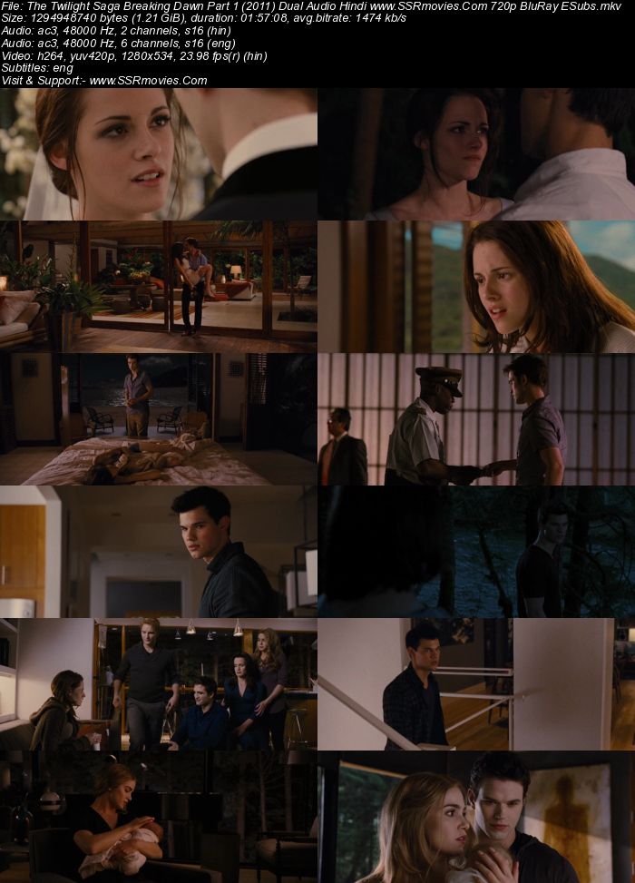 The Twilight Saga: Breaking Dawn - Part 1 (2011) Dual Audio Hindi 480p BluRay x264 350MB Full Movie Download