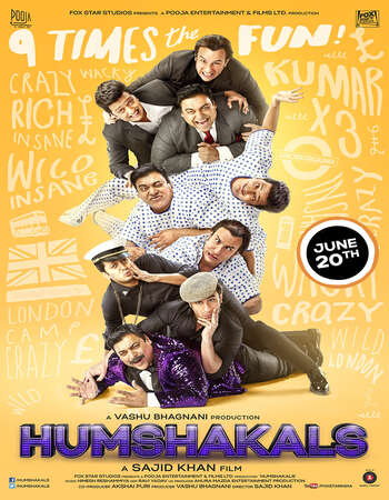 Humshakals (2014) Hindi 480p BluRay 450MB ESubs Full Movie Download