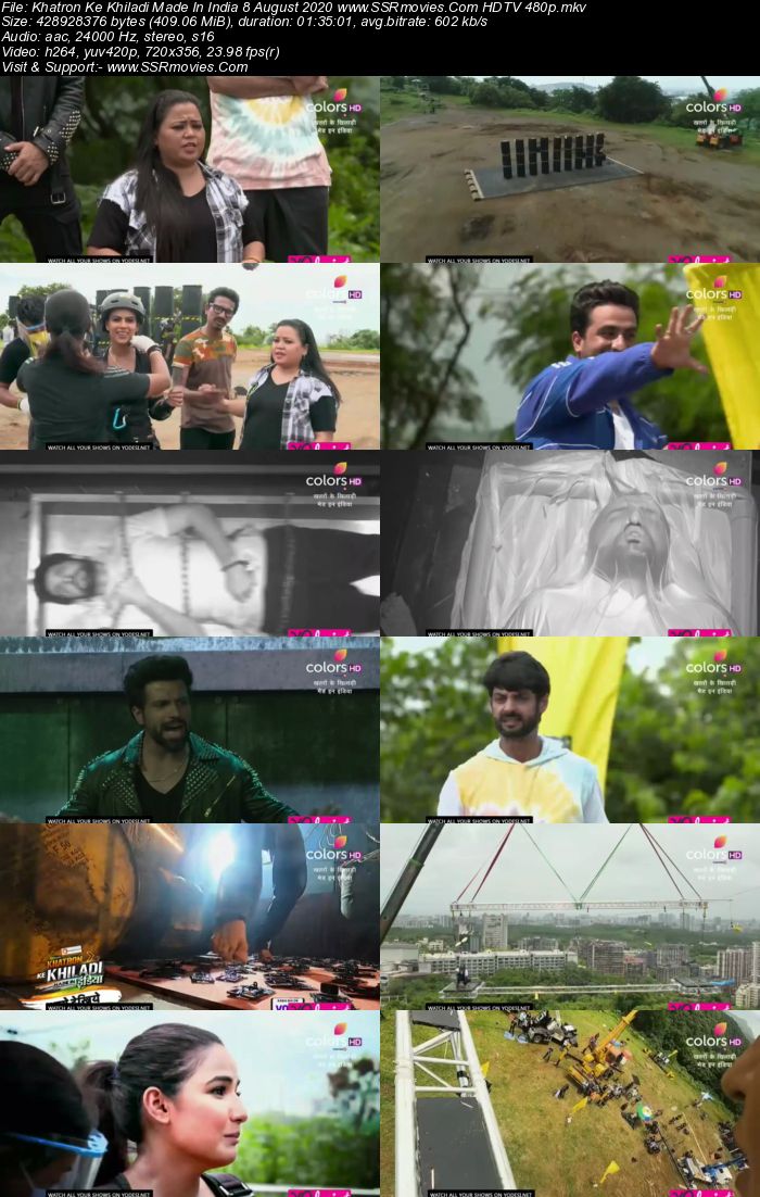 Khatron Ke Khiladi Made In India 8 August 2020 HDTV 480p 720p 300MB Download