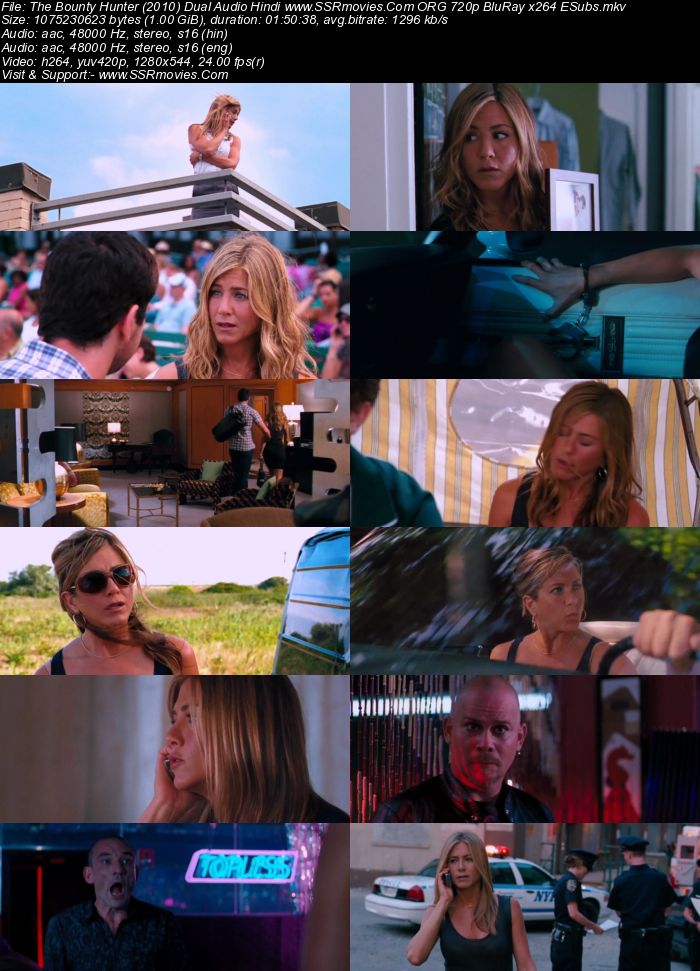 The Bounty Hunter (2010) Dual Audio Hindi 720p BluRay x264 1GB Full Movie Download