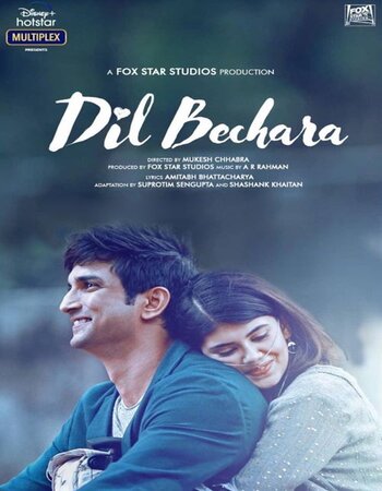 Dil Bechara (2020) Hindi 720p WEB-DL x264 800MB ESubs Full Movie Download