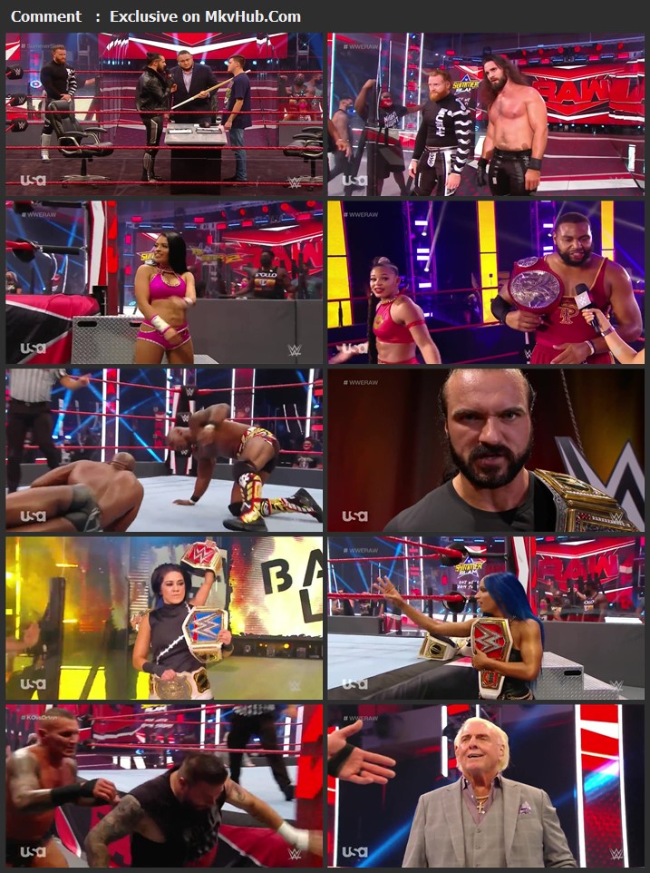 WWE Monday Night RAW 10 August 2020 720p HDTV x264 1.1GB Download